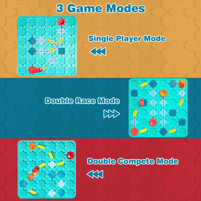 US Local 1Pc Kids Logical Road Builder Toy Brain Teasers Puzzles Montessori Toys Preschool Educational Learning Toys Puzzle STEM Board Game For 3 To 8 Years Old Boys Girls Birthday Gift