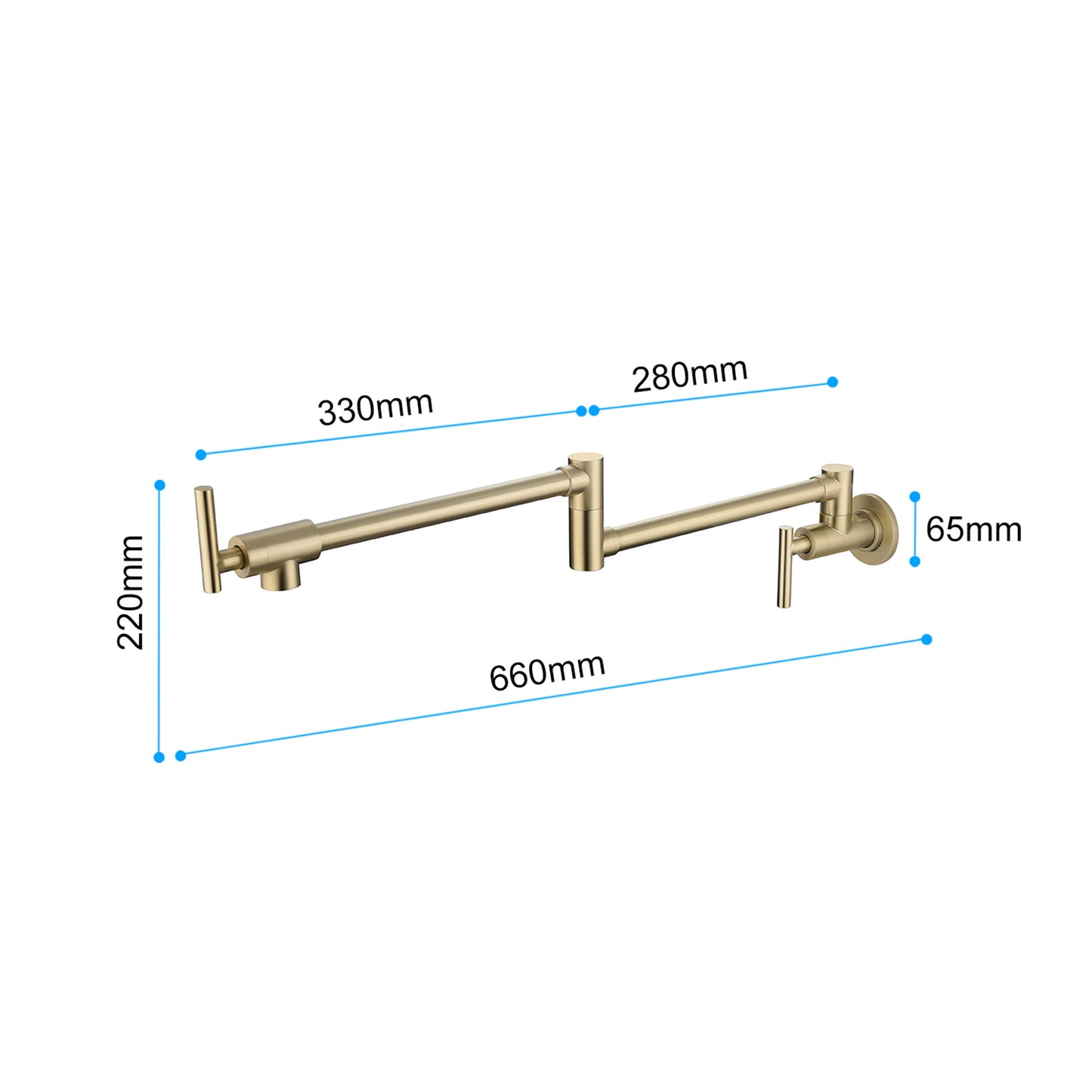 US Local Wall Mounted Boiler Water Faucet