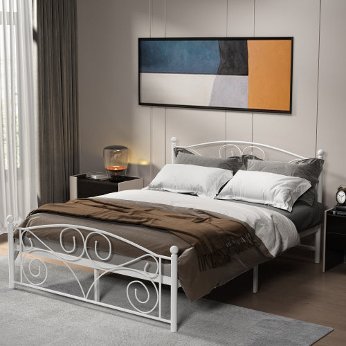 US Local Twin Size Metal Bed Sturdy System Metal Bed Frame ,Modern Style And Comfort To Any Bedroom