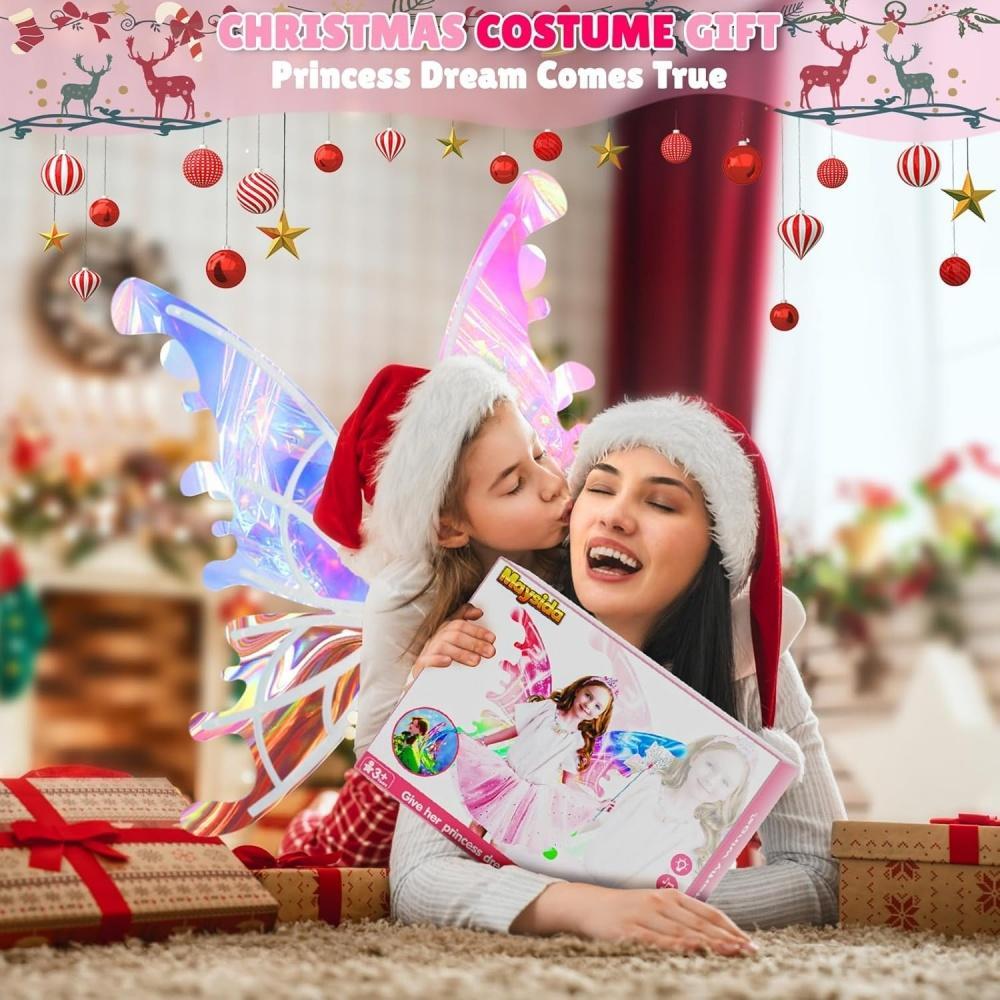 US Local Dream Wings Toy Gradient Ribbon Light Light Portable Fun And Cute Touch Girls Favorite Gift