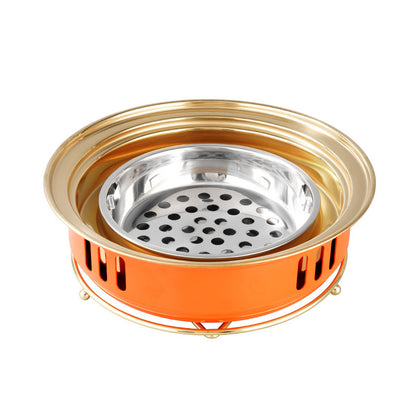 Household Carbon Commercial Round Barbecue Oven