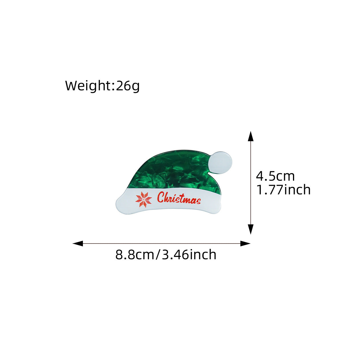 Christmas Acrylic Barrettes Cartoon Printing