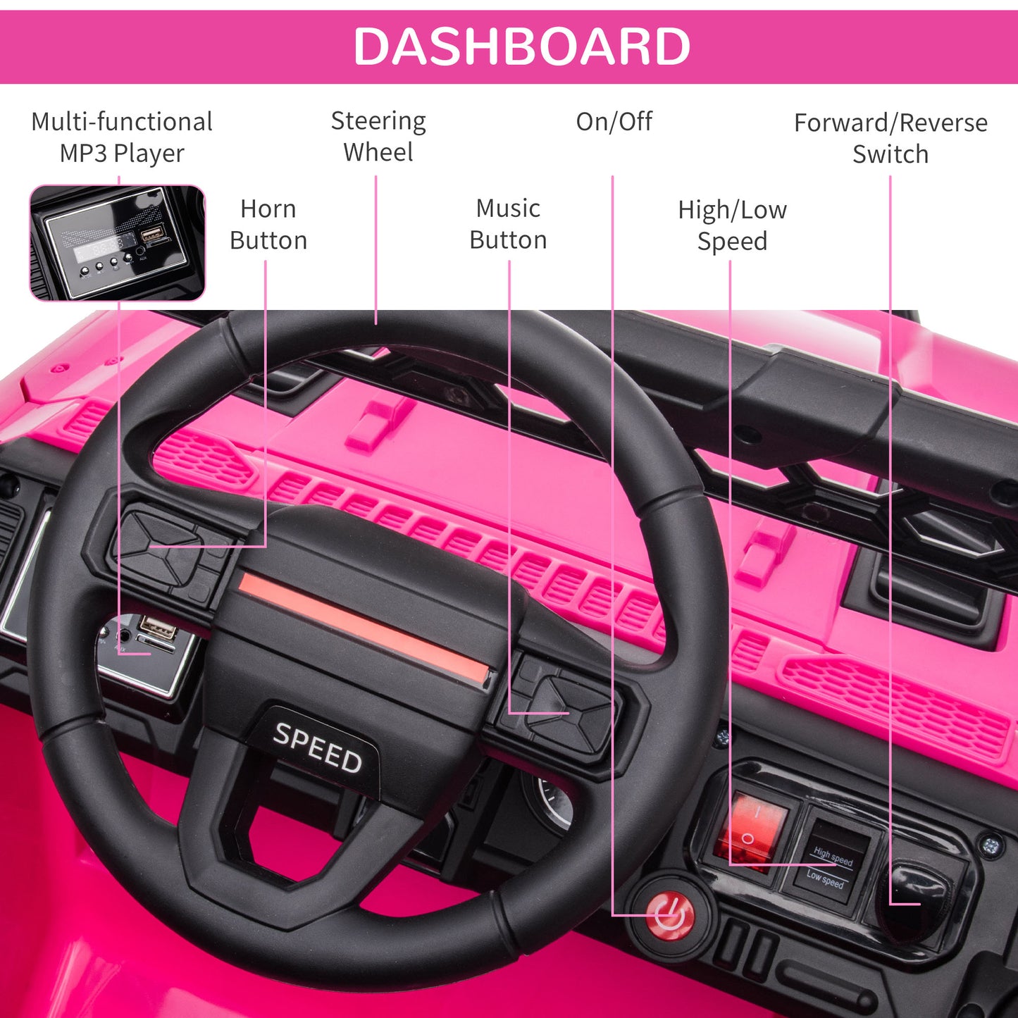 US Local 12V Kids Ride on Car with Remote Control