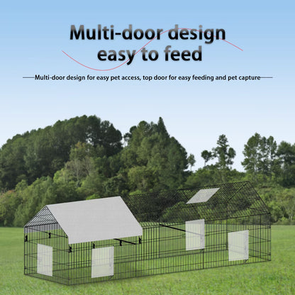 US Local Poultry Farming Outdoor Metal Chicken Coop