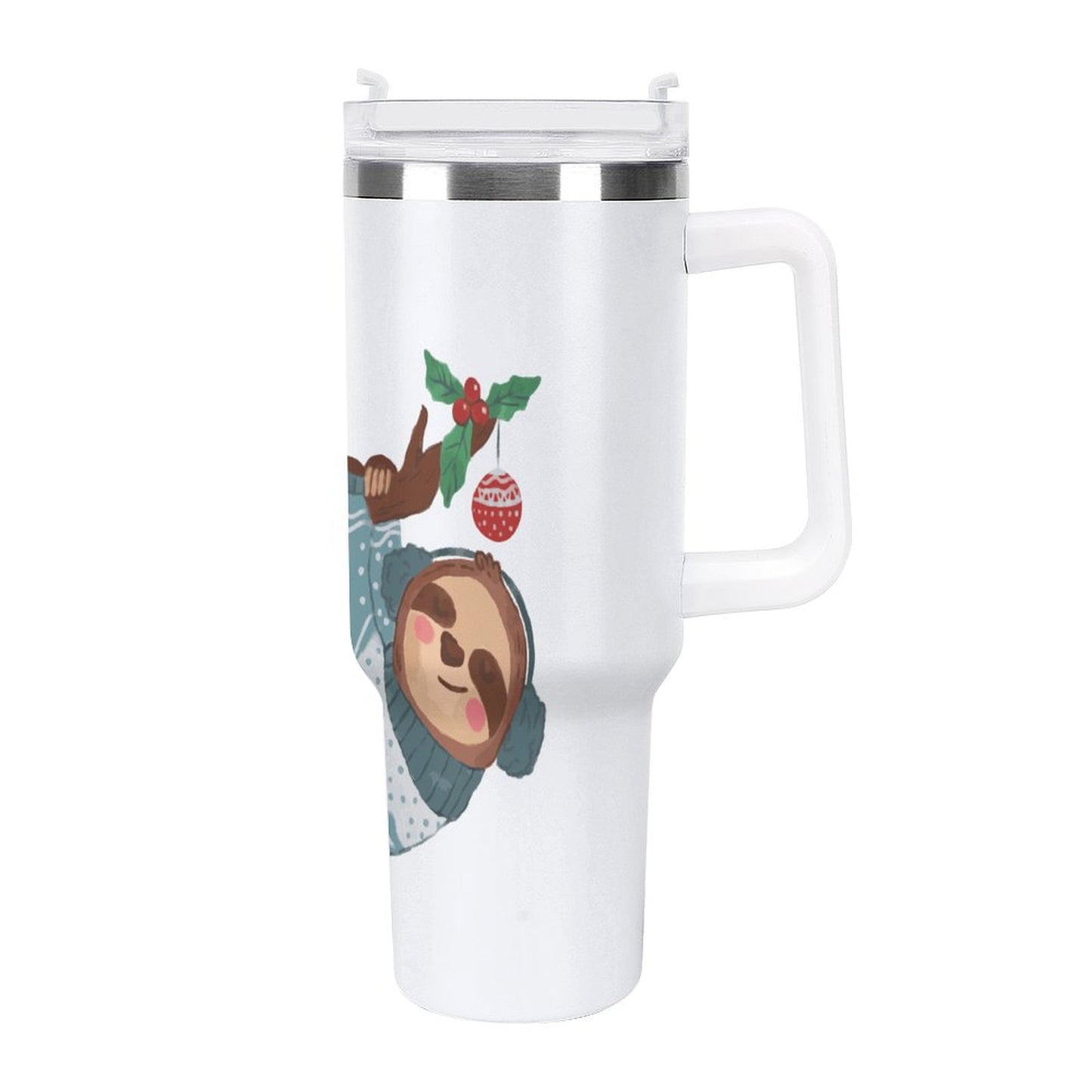 PHDT00342 POD US Local Tumbler 40 oz Large Capacity Car Cup Christmas, Sloth