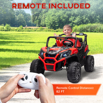 US Local 2 Seater 24V Kids Electric Car w/ Remote Control