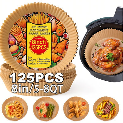 US Local 125 Pieces Of Air Fryer Baking Paper