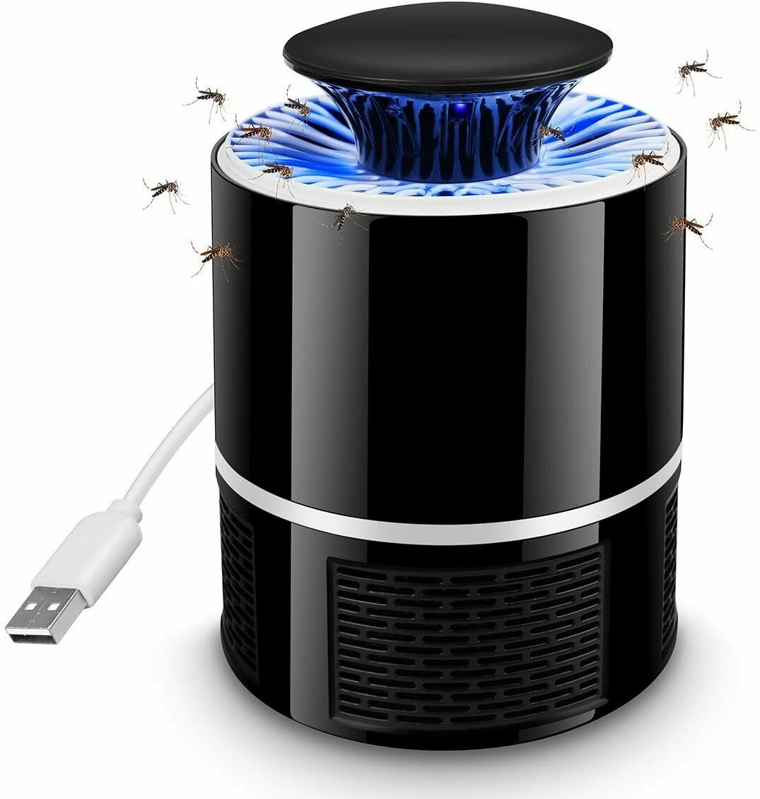 USA Local Electric UV Mosquito Killer Lamp Outdoor Indoor Fly Bug Insect Zapper Trap USB
