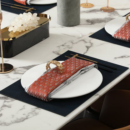 Creative Weaving Leather Placemat Waterproof