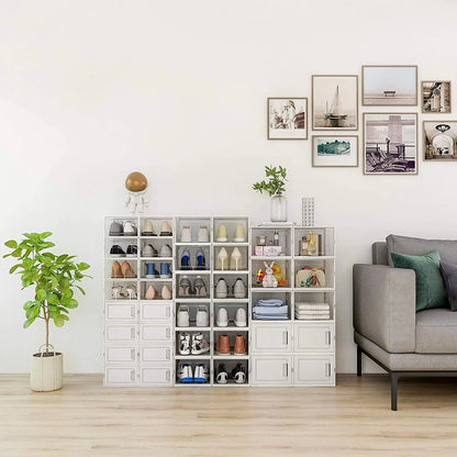 US Local 15 Pack Foldable Shoe Box Storage Containers Storage Bins Shoe Storage Organizer Drawer