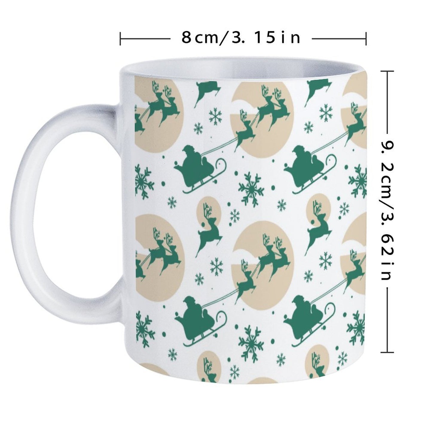 POD US Local White mug with full print, Christmas Winter 0075