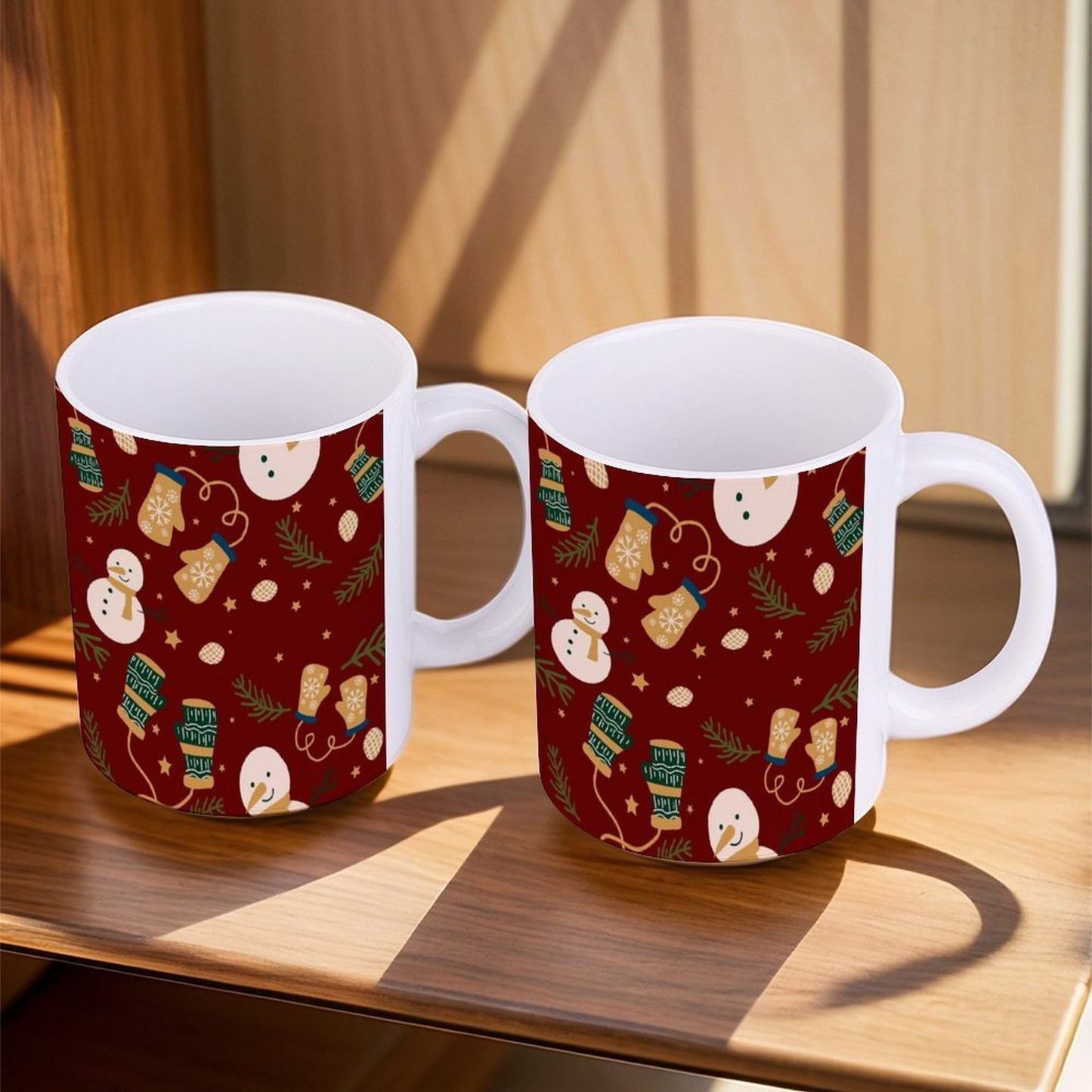 POD US Local White mug with full print, Christmas 0105
