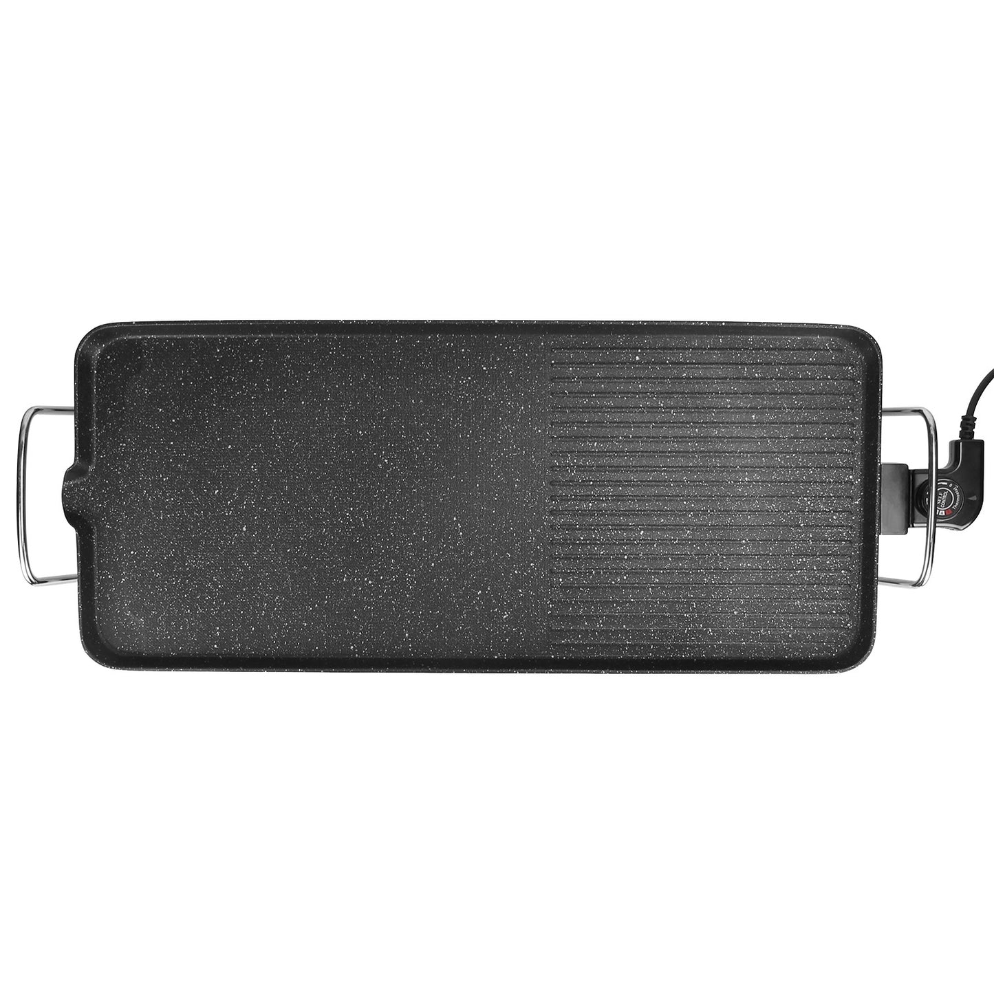 US Local 1Pc Electric Barbecue Grill Hot Plate Cooking BBQ Griddle Non Stick Table Top Grill Griddle For Indoor Outdoor Camping Picnic Family Gathering Friend Party