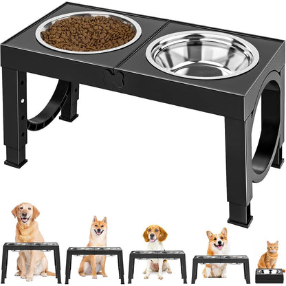 US Local Xia Z Fashion Pet Products Black Dog Bowl Holder