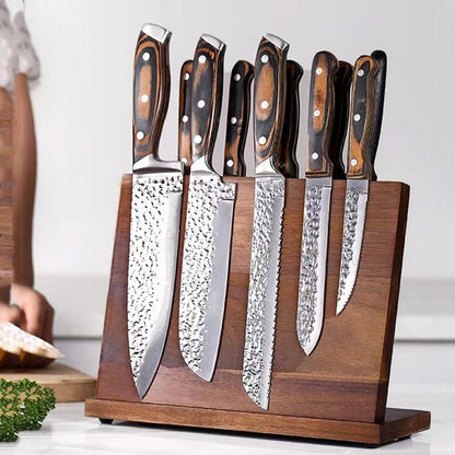 US Local Solid Wood Magnetic Knife Holder Kitchen Creative Multifunctional Storage