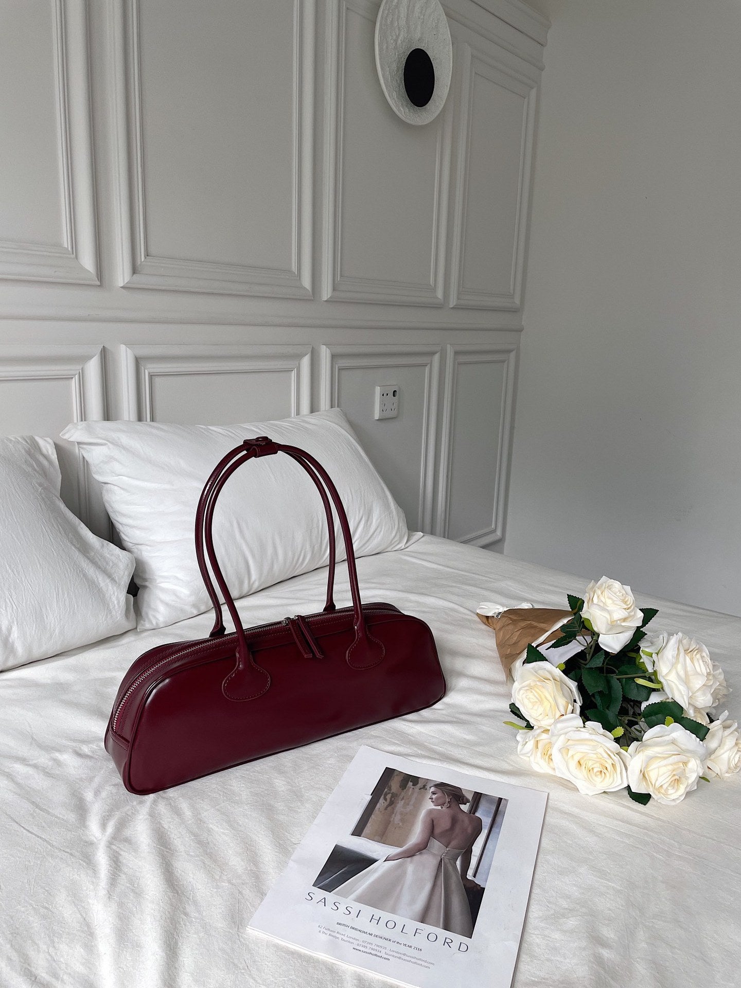 Retro Baguette High-quality Portable One-shoulder Underarm Genuine Leather Bag