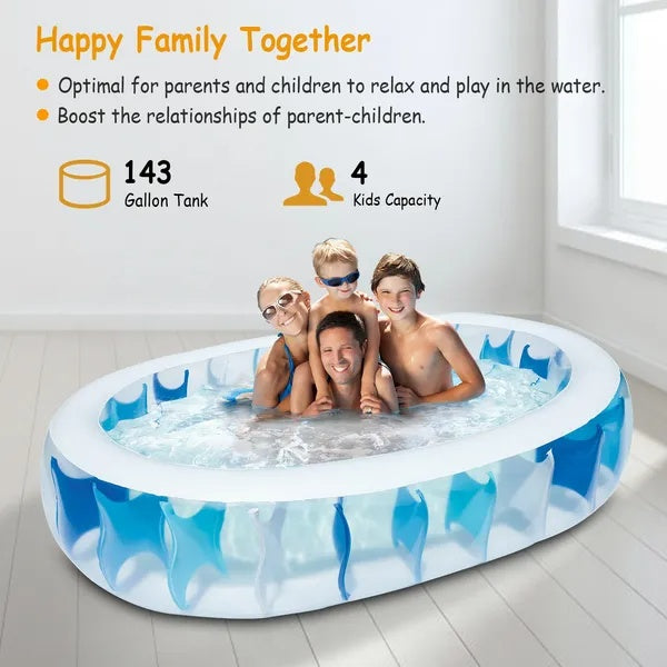 US Local In Inflatable Swimming Pool Blow Up Family Pool For Kids Foldable Swim Ball Pool Center