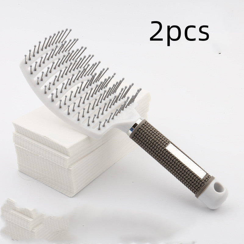 Large Curved Comb Hairbrush Boar Bristles Massage Comb Curly Hair Multifunctional Hair Brush