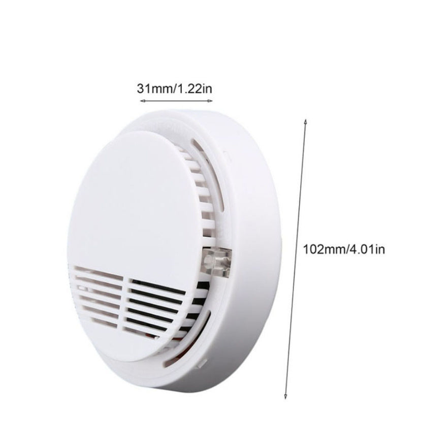 US Local Smoke Alarm Detector Fire Gas Alarm Detector With Battery Photoelectric Sensor Alert Warning