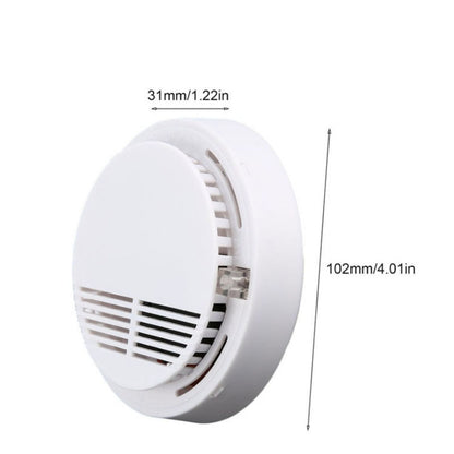 US Local Smoke Alarm Detector Fire Gas Alarm Detector With Battery Photoelectric Sensor Alert Warning