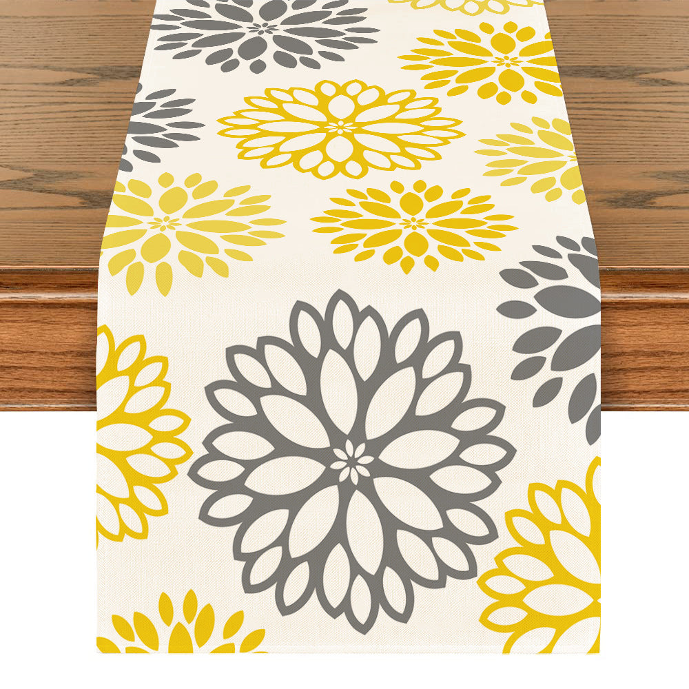 Art Table Runner Farmhouse Polyester Tablecloth