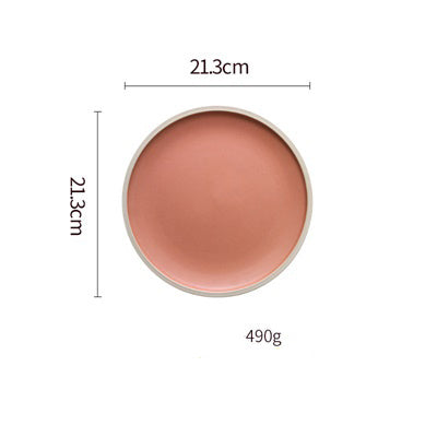 US Local Pure Color Matte Ceramic Plate
