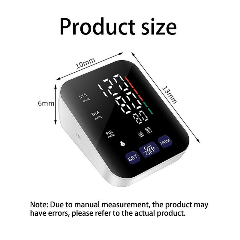 UK Local Multifunctional Home Blood Pressure Monitor With Cuff, Records 99 Measurements And Tracks Heart Rate