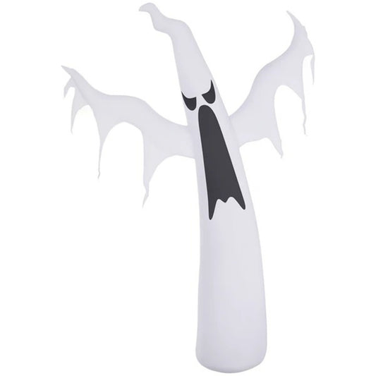CA Local 6FT Tall Halloween Inflatable White Ghost, Outdoor Blow Up Yard Decoration With LED Lights For Garden, Lawn, Party, Holiday