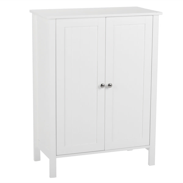 US Local White Double Door Bathroom Cabinet