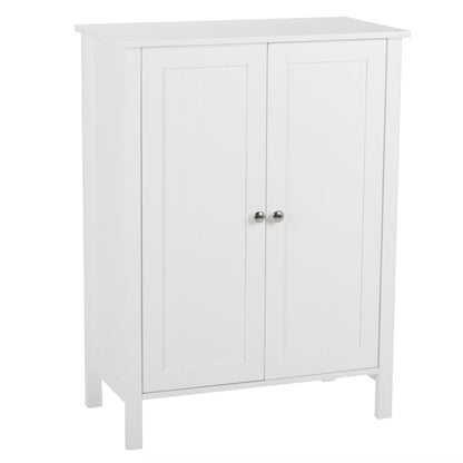 US Local White Double Door Bathroom Cabinet