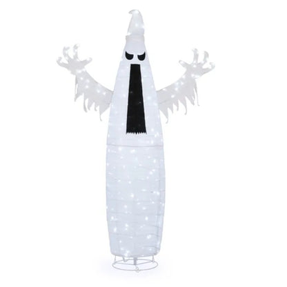 US Local 5.9ft Pop-up Ghost 160LED Lighted Outdoor Halloween Decorations