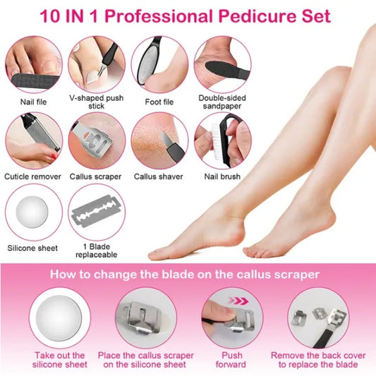 US Local 17 Pcs Electric Foot Callus Remover