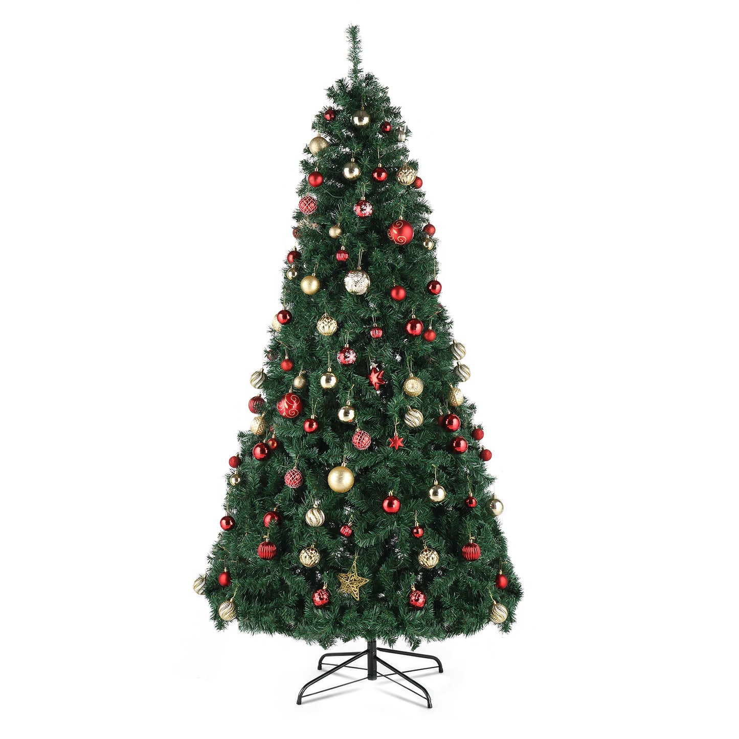 US Local 7ft Automatic Tree Structure PVC Material 450 Lights Warm Color 8 Modes 1050 Branches Christmas Tree Green