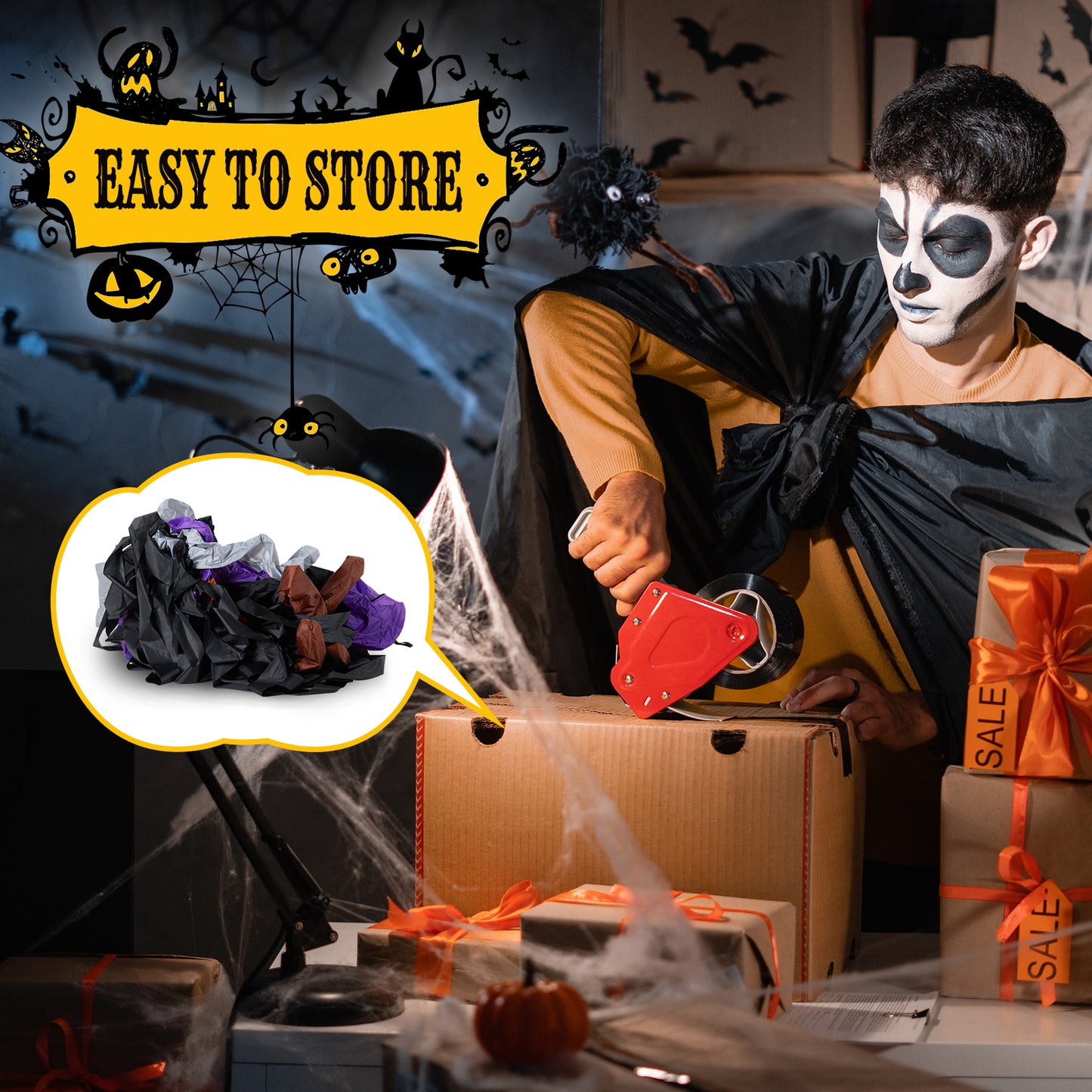 US Local 9.8 FT Halloween Inflatables Haunted House Castle Archway Outdoor Decorations, Scary Halloween Giant Grim Reaper Blow up Ghost Decorations for Holiday Party Front Yard Lawn Garden Decor