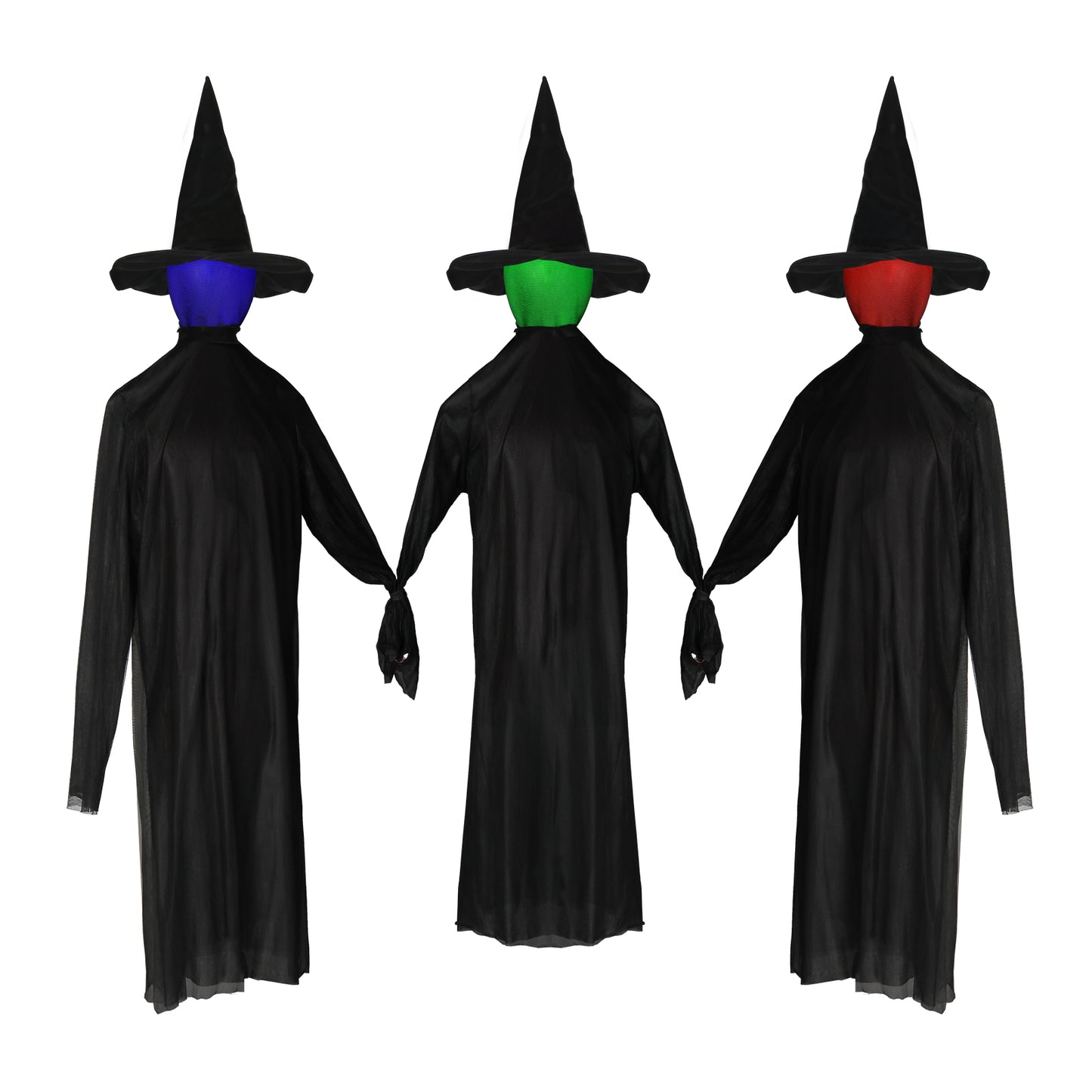 US Local Halloween Black Witches with Change Colors