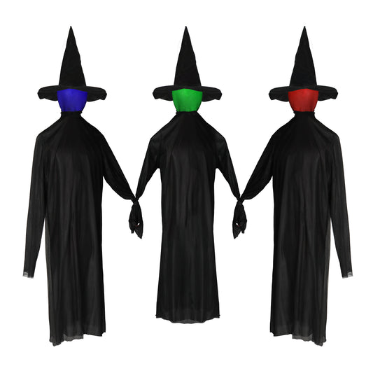 US Local Halloween Black Witches with Change Colors