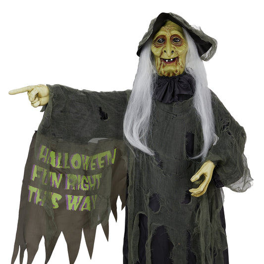 US Local 6ft Witch Halloween Standing Decoration