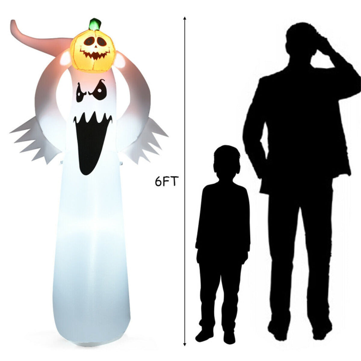 US Local 6-foot Halloween inflatable pumpkin decoration