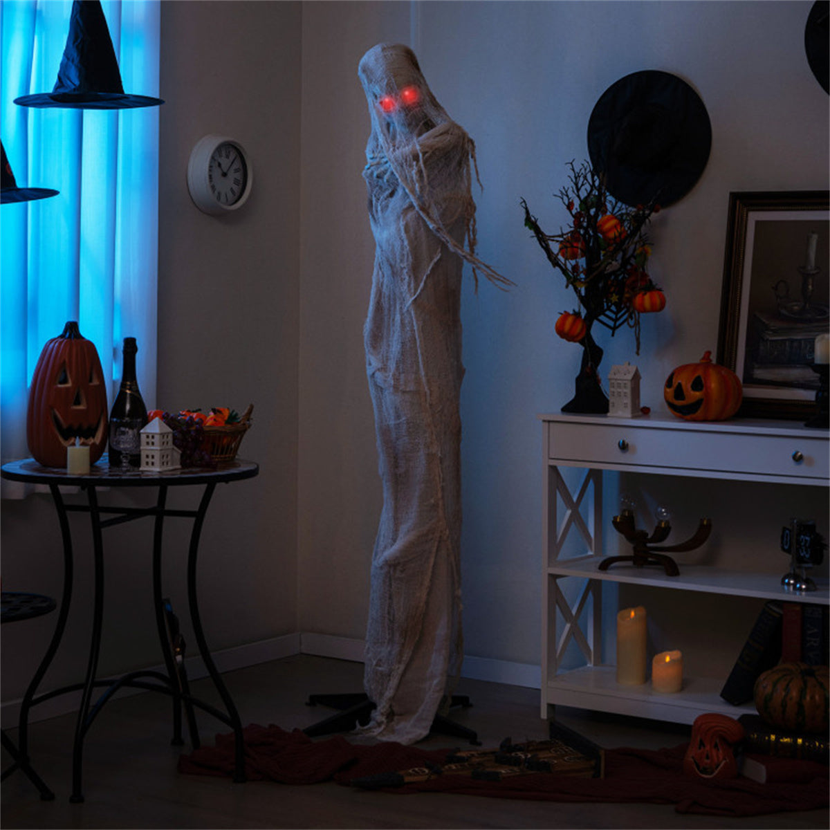 US Local 6FT Halloween decorations with LED red glow eyes