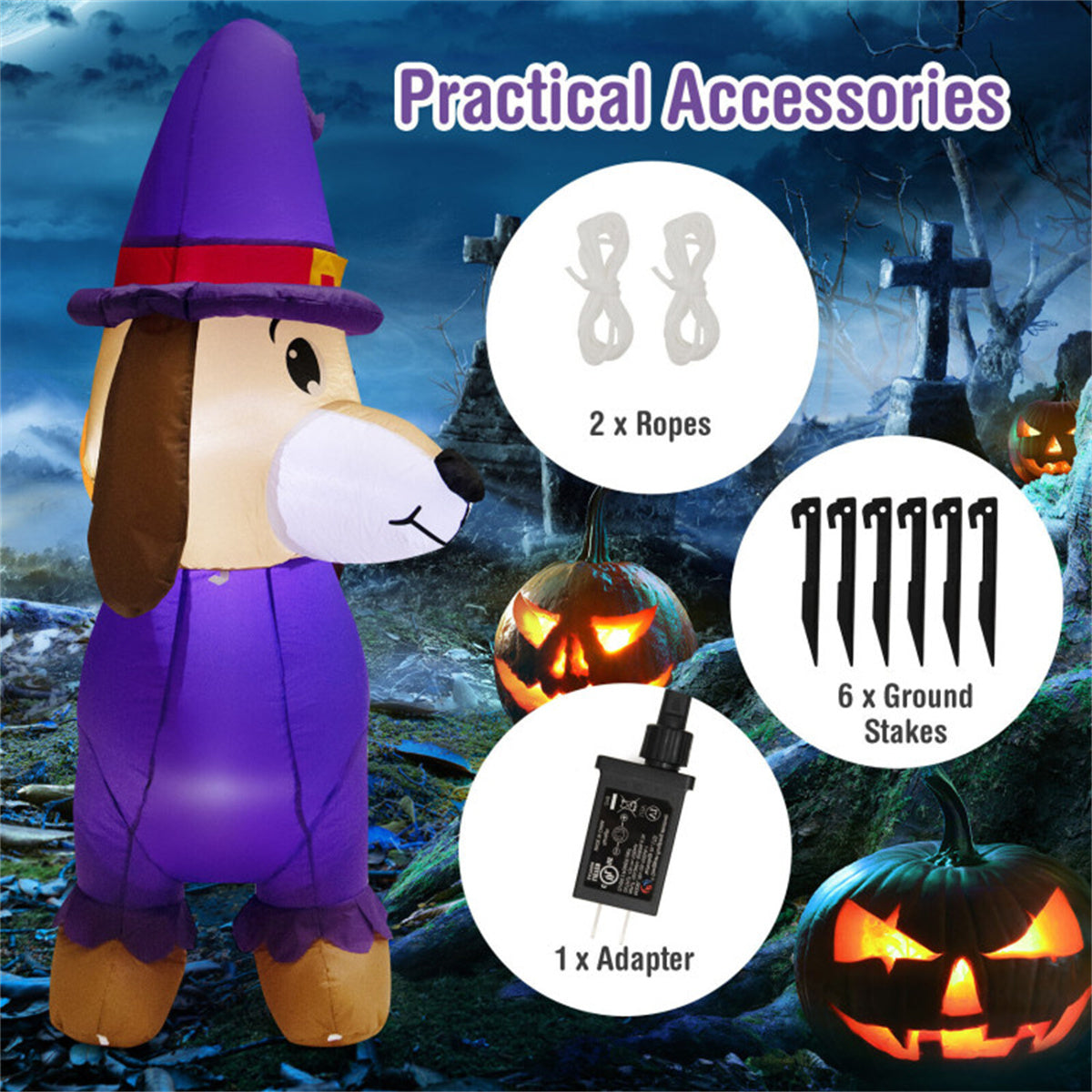 US Local 5 foot long inflatable Halloween decoration
