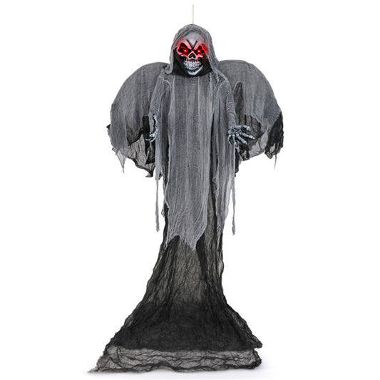 US Local 12.1 Ft Skeleton Ghost Halloween Decoration