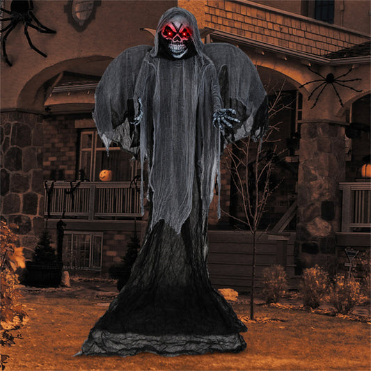US Local 12.1 Ft Skeleton Ghost Halloween Decoration