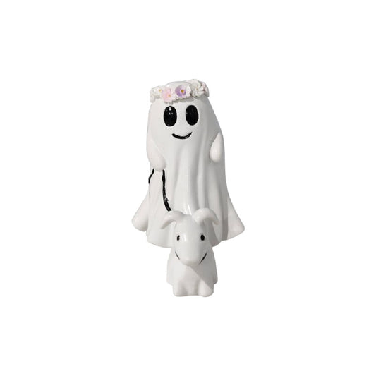 UK Local Funny Halloween Ghost Dog Ornament, Decor for Indoor Outdoor