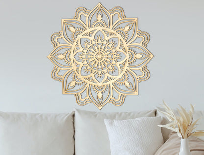 US Local 1 pc Stunning metal wall art. Moroccan-inspired decor. Moroccan wall artwork. Living room wall adornment. Indian-themed decor. Mandala wall art piece