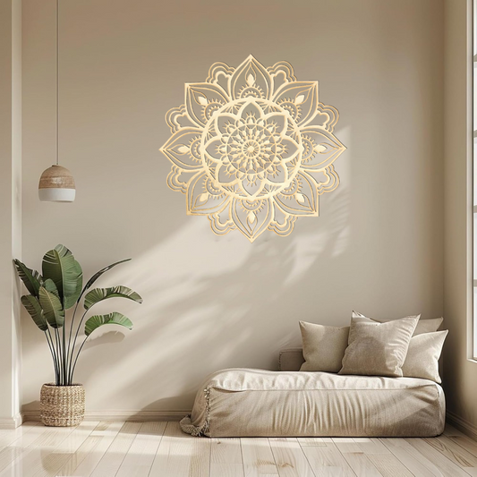 US Local 1 pc Stunning metal wall art. Moroccan-inspired decor. Moroccan wall artwork. Living room wall adornment. Indian-themed decor. Mandala wall art piece