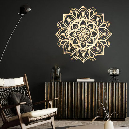 US Local 1 pc Stunning metal wall art. Moroccan-inspired decor. Moroccan wall artwork. Living room wall adornment. Indian-themed decor. Mandala wall art piece