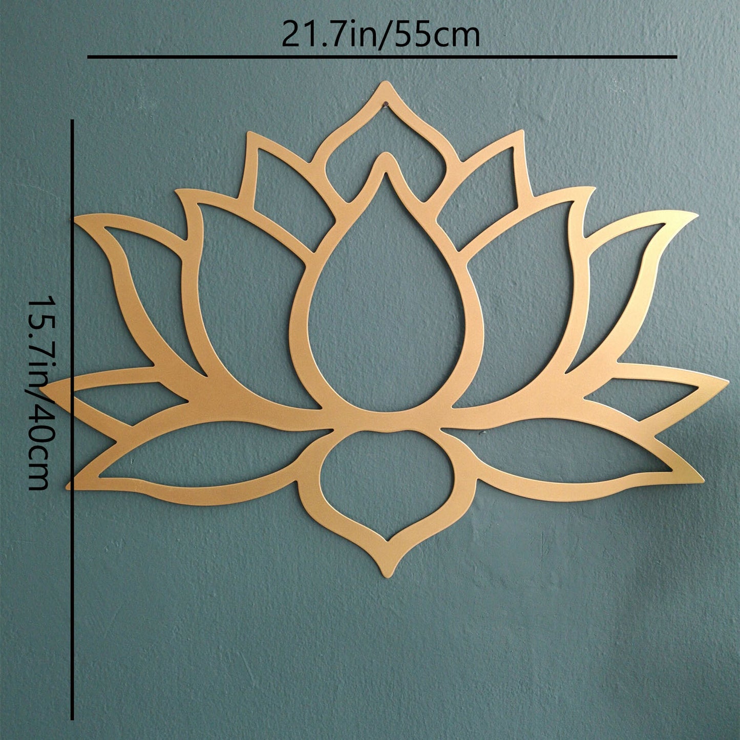 US Local Stunning Large Lotus Metal Wall Art ¨C Modern Living Room Decor & Fabulous Bridal Shower Gift.Wall Sculptures-