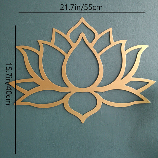 US Local Stunning Large Lotus Metal Wall Art ¨C Modern Living Room Decor & Fabulous Bridal Shower Gift.Wall Sculptures-