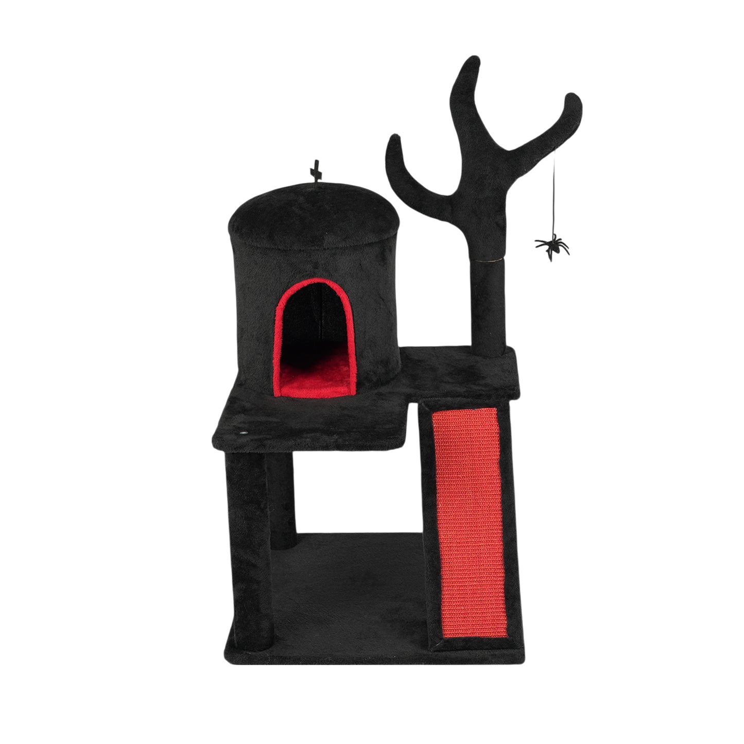 US Local 42" Halloween Gothic Pet Cat Tree, Tower Toy for Indoor