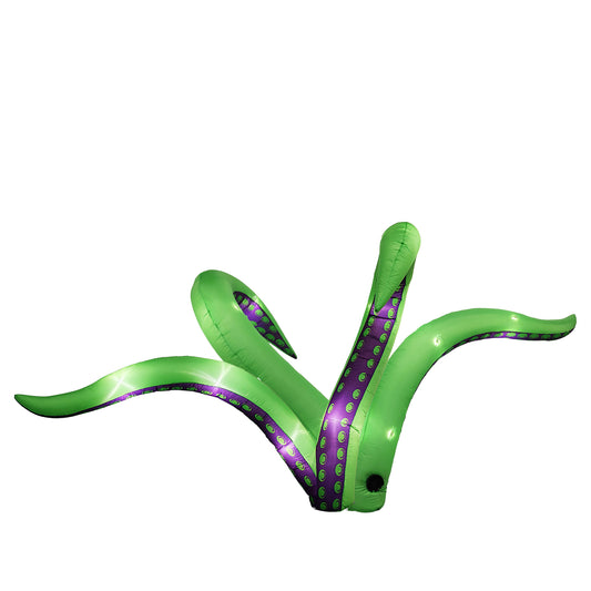 US Local 2 Pack Halloween Inflatable Octopus Tentacles Outdoor Decorations, Blow Up Hanging Decoration with Built-in LED Lights, Striking Window Decor for Halloween Party Outdoor Yard Garden Lawn D¡§|cor